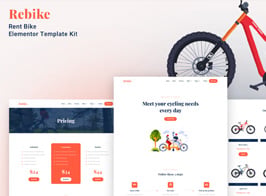 Rebike – Rent Bike Elementor Template Kit