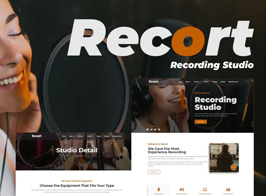 Recort – Recording Studio Elementor Template Kit