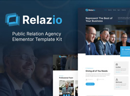 Relazio – Public Relation Agency Elementor Template Kit