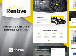 Rentive – Car Rental & Auto Dealer Elementor Template Kit