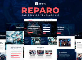 Reparo – Car Service Elementor Template Kit
