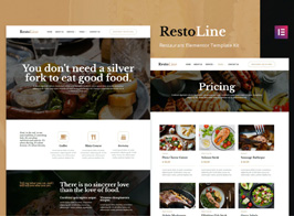 Restoline – Restaurant Elementor Template Kit