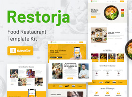 Restorja – Restaurant & Food Elementor Template Kit