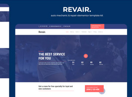 Revair – Auto Mechanic & Repair Elementor Template Kit