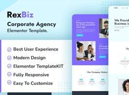 Rexbiz – Corporate Agency Elementor Template Kit