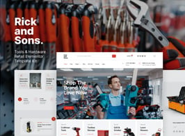 Rick and Sons – Tools & Hardware Retail WooCommerce Template Kit