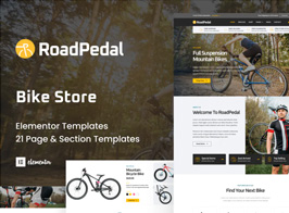 RoadPedal – Bicycle Store Elementor Template Kit