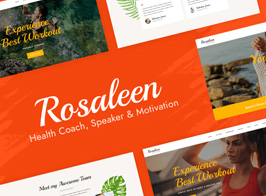 Rosaleen – Health Coach & Motivational Speaker Elementor Template Kit