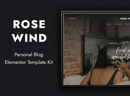 Rose Wind – Personal Blog Elementor Template Kit