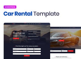 Rotors – Car Rental Elementor Template Kit