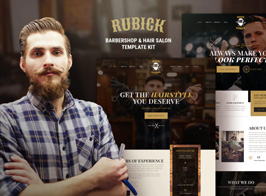 Rubick – Barbershop & Hair Salon Elementor Template Kit