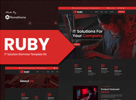 Ruby – IT Solutions Company Elementor Template Kit