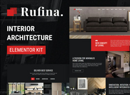 Rufina – Interior Architecture Elementor Template Kit