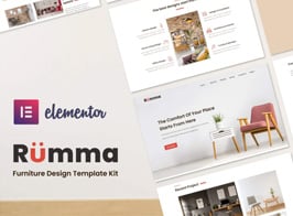 Rumma – Furniture Interior Elementor Template Kit
