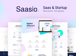 Saasio – Saas & Startup Elementor Templates