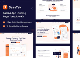 SaasTek – SaaS & Technology Elementor Template Kit