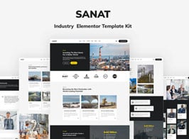 Sanat – Industry Elementor Template Kit