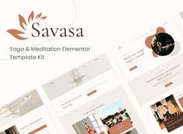 Savasa – Yoga & Meditation Elementor Template Kit