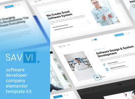 Savvi – Software Developer Company Elementor Template Kit