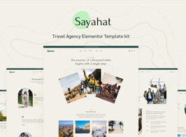 Sayahat – Travel Agency Elementor Template kit