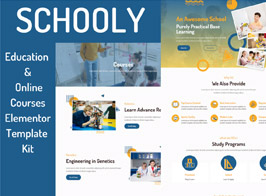 Schooly – Education & Online Courses Elementor Template Kit