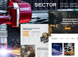 Sector – Factory Industry & Trading Company Elementor Template Kit