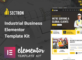 Sectron – Industrial Business Elementor Template Kit