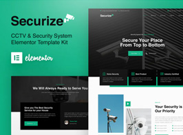 Securize – CCTV & Security Elementor Template Kit