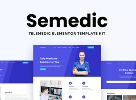Semedic – Doctor Telehealth Elementor Template Kit