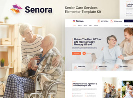 Senora – Senior Care Services Elementor Template Kit