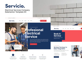 Servicio – Electrician & Electrical Services Template Kit