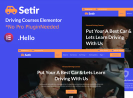 Setir – Driving Courses Elementor Template Kit