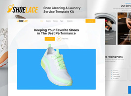 Shoelace – Shoes Cleaning & Laundry Service Elementor Template Kit