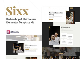 Sixx – Barbershop & Hairdresser Elementor Template Kit