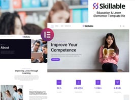 Skillable – Education and Learn Elementor Template Kit