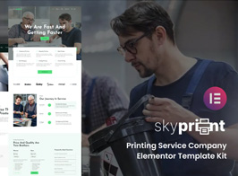 Skyprint – Printing Service Company Elementor Template Kit