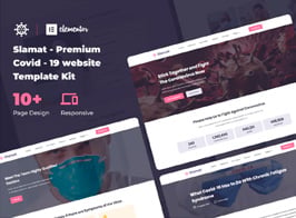Slamat – Pandemic Awareness Website Template Kit