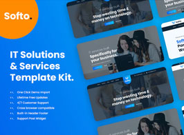 Softo Template Kit for IT Solutions and Services Company