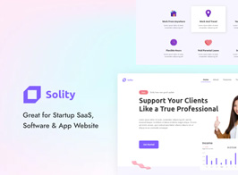Solity | Startup SaaS Elementor Template Kit