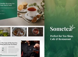 Sometea – Tea House Cafe & Restaurant Elementor Template Kit