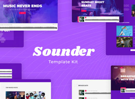 Sounder | Internet Radio & Streaming Elementor Template Kit