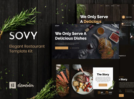 Sovy – Restaurant Elementor Template Kit