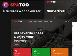 Spatoo – Modern Shoes eCommerce Elementor Template Kit
