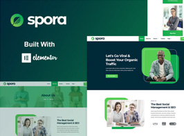 Spora – Digital Agency & Creative Elementor Template Kits
