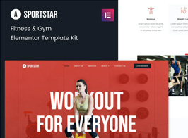 Sportstar – Fitness & Gym Elementor Template Kit