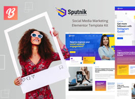 Sputnik – Social Media Marketing Elementor Template Kit