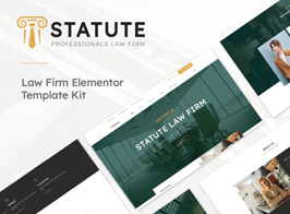 Statute – Law Firm & Attorney Elementor Template Kit
