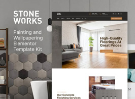 StoneWorks – Flooring & Home Interior Elementor Template Kit