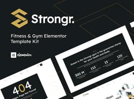 Strongr – Fitness & Gym Elementor Template Kit