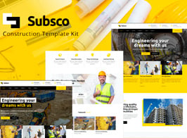 Subsco – Construction Elementor Template Kit